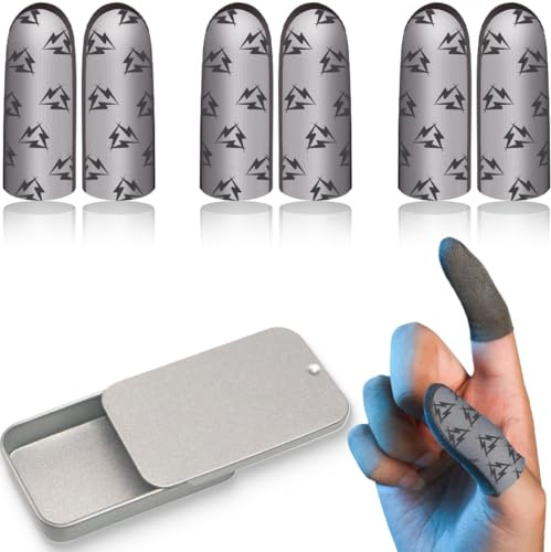 KUMSODE 6 Pezzi Pubg Mobile Finger Sleeves Copri Pollice Gaming Thumb Sleeves Copri Pollice Gaming Copri Dita Guanti Per Dita Accessori Gaming