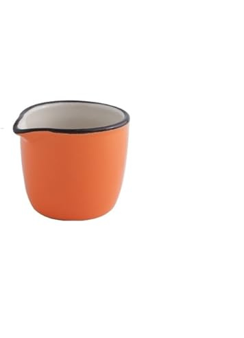 salsera Jarra de leche pequeña con boquilla de cerámica con asa, taza de leche pequeña for Espresso, taza for condimentos creativa, Cubo de jugo for carne, tazas de onzas salseras pequeñas ceramica(Or