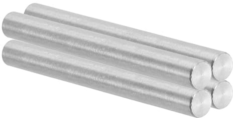 PATIKIL 8mm x 80mm Dübelstift Edelstahl 4 Stück 304 Edelstahl Stifte Regalstützen Metall Befestigungselemente Für Regale Möbelmontageteile Silber