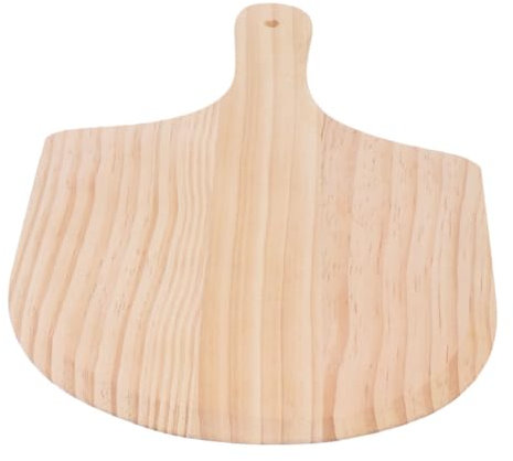 HOLIDYOYO Wooden Pizza Peel with Handle Wood Serving Board for Baking and Serving Pizza Bread and Cakes Smooth for Easy Cleaning