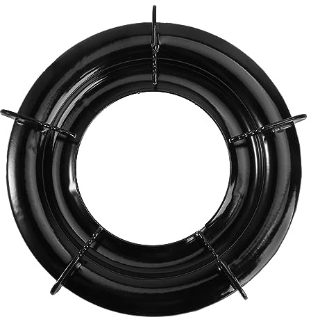 CLISPEED Support De Cuisinière à Gaz En Fer Noir, Rond 2-5 Pieds, Accessoire Stable Antidérapant Pour Supports De Pot, Adapté Aux Casseroles Et Woks Domestiques