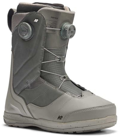 K2 Maysis - Botas de snowboard para hombre, color gris, talla 10.5