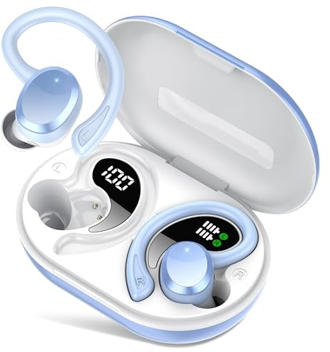 Bluetooth Kopfhörer Sport, In Ear Kopfhörer Kabellos Bluetooth 5.4 Kabellose Kopfhörer mit 4 Mic, 2026 Kabellose Kopfhörer 68 Std ENC Noise Cancelling Earbuds Tiefer Bass, IP7 Wasserdicht Ohrhörer