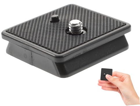 Sewroro 2 pezzi Piastra Sgancio Rapido per Treppiede Adattatore con Vite Montaggio Rapido per Fotocamere in Abs e Metallo Resistente Compatibile Maggior Parte dei Modelli