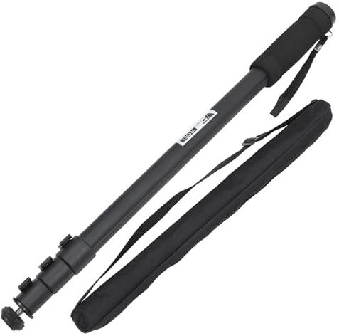 QUMIIRITY Monopode Compact Alliage Aluminium Trépied Télescopique Léger et Portable pour Appareil Photo Extensible pour Photographe Amateur et Professionnel