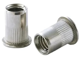 Edelstahl-Flachkopf-Blindnietmuttern, 10 Stück Edelstahl-Flachkopf-Gewindenietmuttern in verschiedenen Größen(10pcs M12)