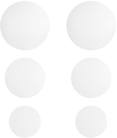 DECORNIJIA Lot de 6 Coupelles d'Évaporation en Verre Transparent 75 MM 100 MM et 150 MM Couvercles de Bécher Polyvalents pour Laboratoire Fourniture de Verre de Montre pour Mélange et