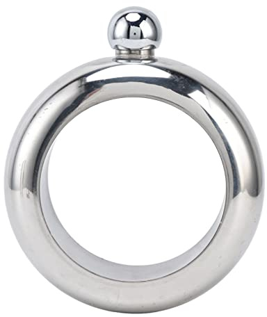 Generic Brazalete de Petaca de Acero Inoxidable, Brazalete de Licor para Llevar Bebidas, Regalo Sorpresa para Fiestas y Festivales, Embudo Incluido