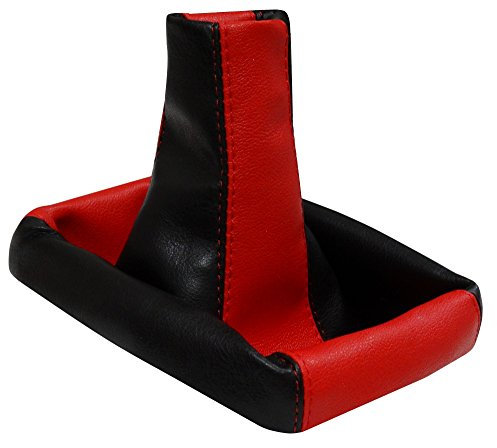 AERZETIX: Soufflet de levier de vitesse en simili cuir rouge et noir
