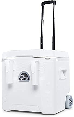 Igloo Marine Quantum 52 Roller Frigorifero con ruote, 49 Litro, Bianco