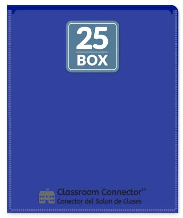C-Line Classroom Connector School-to-Home Folders, Blue, 25 per Box (32005)