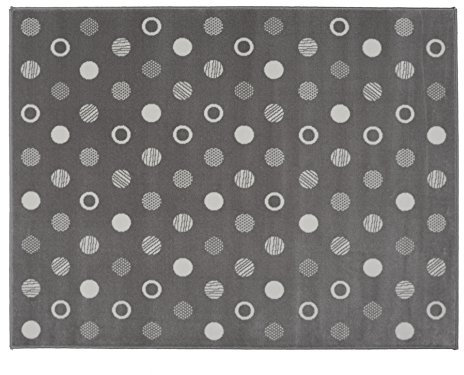 100% Acrylic Teppich für Aratextil. Collection Puntos Gris 120x160 cms