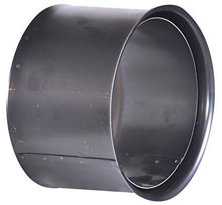 FIREFIX Doublure murale R180/WD, double, adaptée à des tuyaux de poêle de 2 mm d'épaisseur ou à des tuyaux de fumée de 180 mm de diamètre, pour poêles et cheminées, non peint