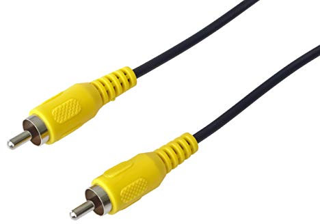 PremiumCord Cavo RCA 5m, 1X Spina RCA Rca Su 1X Spina RCA RCA, Cavo Di Collegamento Audio Video, Stereo, Per TV, Telefoni Cellulari, MP3, HiFi, Colore Nero