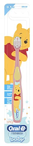 Oral-B Baby tandborste med Disney's Puh, Baby mjuk borst, 0-3 år