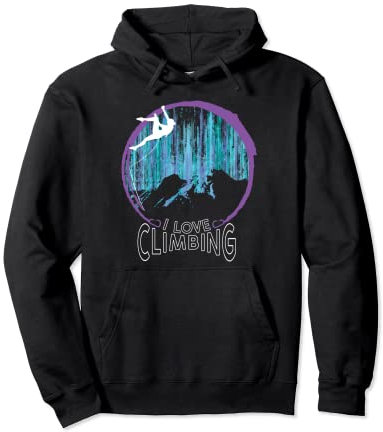 Klettern Kletterer Bouldern Freiklettern Sport Berge Outdoor Pullover Hoodie