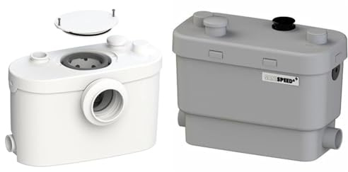 SFA Sanipro XR UP Broyeur pour WC et salle de bain & Sanispeed + Pompe de relevage pour cuisine professionnelle 6045 Blanc