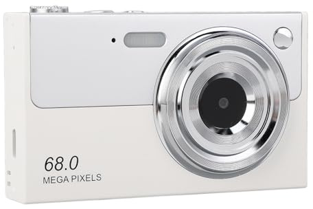 Fotocamere Digitali 4K per Fotografia - Fotocamere Compatte Piccole da 68 MP HD Zoom 16X Autofocus, Fotocamera Vlogging Portatile Anti-Vibrazione per Adolescenti Ragazze Ragazzi