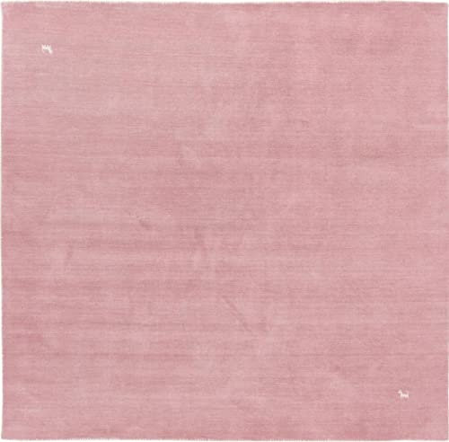 Nain Trading Loom Gabbeh Old Rose 95x96 Modern Orientteppich Quadratisch Teppich Wolle Indien