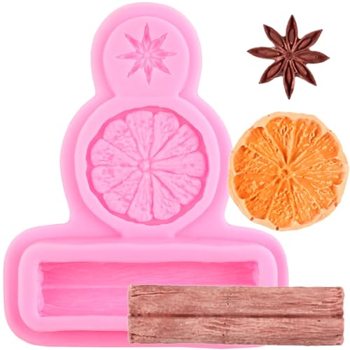 XMOLDNMS Anis Cannelle Citron Moule en silicone Fondant Chocolat Crème glacée Donut Moule pour décoration de gâteaux Cupcake Topper Gum Pâte Candy Polymer Clay