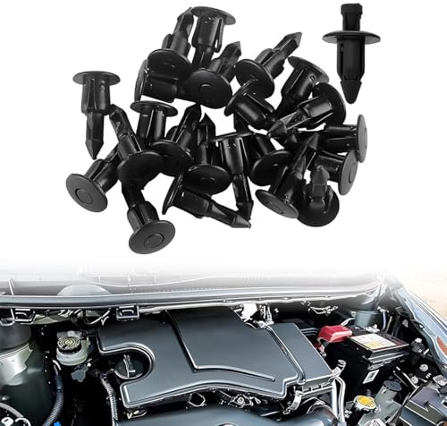 50 Stück 6 mm Kunststoffnieten Spritzschutz-Befestigungsclips, Kunststoff-Nieten-Verkleidungs-Verkleidungs-Clips, spreiznieten,Spreiznieten 6mm Ersatz für Auto, Honda, Yamaha, Suzuki, Kawasaki