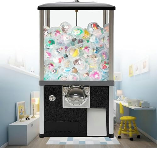 LYJYUJIE Distributeur Automatique De Gomme en Surmarchage, Vérification des Récompenses avec des Clés, Distributeur De Distributeur De Machines en Capsules, Distributeur Automatique ~ /