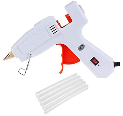 RUHEN Pistolet à Colle Chaude 80 W avec bâton de Colle 11 x 200 mm Mini Pistolets à Colle Chaude pour Bricolage Outils de Pistolet à Colle Chaude pour Outil de Chauffage Domestique