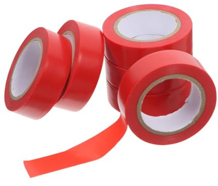 ULTECHNOVO 6rolls Electrical Tape Strong Adhesive Insulation Tape for Electricians and Automotive Wire Flame Flexible Bundling for Indoor and Outdoor Use