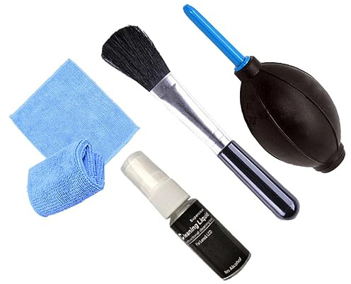 EXCEART Kit de Nettoyage Ordinateur Nettoyant Ecran Pc et 4 Pièces Chiffon pour Électronique Brosse de Nettoyage pour Ordinateur en Plastique