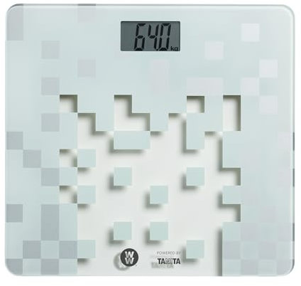 WeightWatchers by Tanita HD-380WW – Stylish Digital Bathroom Scale, Ultra Slim Glass Design, Tap-On Activation, 150kg Capacity, Accurate Weight Readings
