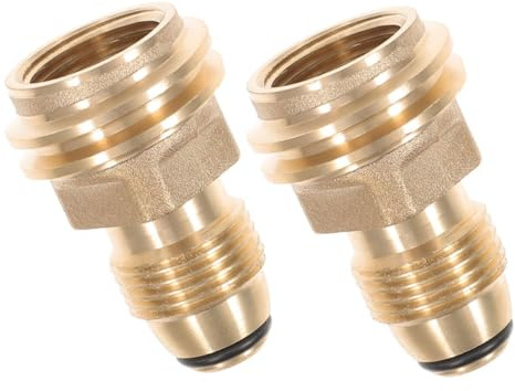 VALICLUD 2pcs Propane Tank Connector Gas Adapter Quick Release Fitting for Grill Camping