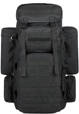CHUYIX Wanderrucksack 80L Große Kapazität Rucksack trekkingrucksack tagesrucksack wasserdichter taktischer Taschen Leichter atmungsaktiv reiserucksack für Wandern Camping Reise Bergsteigen Outdoor