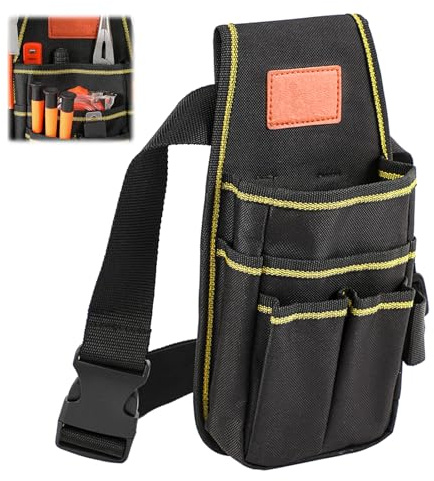 OMJMYY Werkzeug Gürteltasche Werkzeugtasche Gürtel 600D Oxford Stoff Multi-Purpose Werkzeuggürtel Herren Werkzeugbeutel für Elektriker Schreiner Bauarbeiter Techniker
