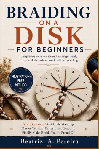 BRAIDING ON A DISK FOR BEGINNERS: Simple lessons on strand arrangement, tension distribution, and pattern reading