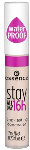 essence stay ALL DAY 16h long-lasting concealer, Abdeckstift, wasserfest, Nr. 20 soft beige, nude, für Mischhaut, für unreine Haut, langanhaltend, vegan, ölfrei, ohne Parfüm | 7ml (1er Pack)