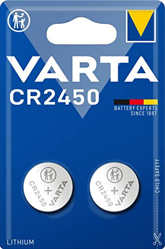 2x Varta Batterie Lithium Coin Knopfzelle CR2450