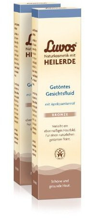 Luvos Getöntes Gesichtsfluid Bronze (2er Pack) - nährt und pflegt die Haut (2x50ml)