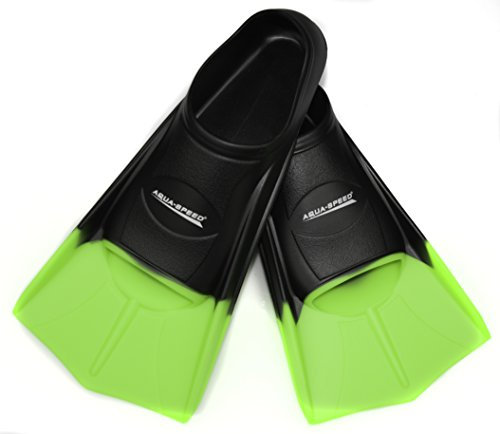 Aqua-Speed Pinne Corte Allenamento Pinne Nera/Verde Neon 41/42