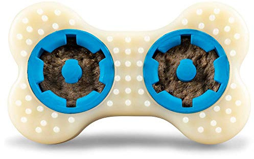 PetSafe Forever Bone Kauspielzeug für Hunde, Nylonknochen mit Snackringen, Für Hunde von über 23 kg geeignet, Größe L