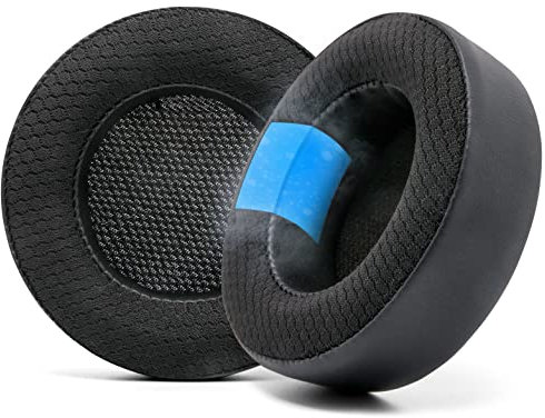 WC FreeZe Virtuoso - Hybrid Fabric Cooling Gel Replacement Earpads For Corsair Virtuoso Gaming Headset, Made by Wicked Cushions, Improved Durability, Thickness and Sound Isolation | Black