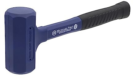 MichaelPro 1 kg Totschlaghammer, stoßfest, kraftvolle Hämmerschläge, kein Rückprall, nicht beschädigend, Industrie-Marine, MP004028 (1 kg)