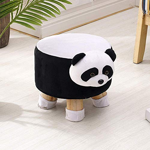 Generisch Zebra-Massivholz-gepolsterter Ottoman-Fußhocker, Couchtisch, Sofa, Eingangsbank, Wohnzimmer, Moderne hellgraue Polsterung, Tier-Fußhocker (Farbe: Elefant) (Pand