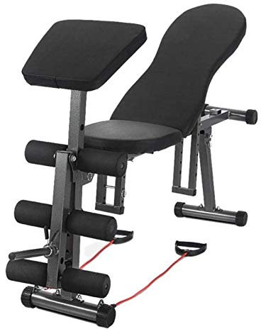asdchZen Weights Bench Gym Bench Standard Weight Benches Dumbbell Stool Multifunctional Sit-Up Board Home Commercial Bench Press Abdominal Folding Chair Multi-Adjustable Seat