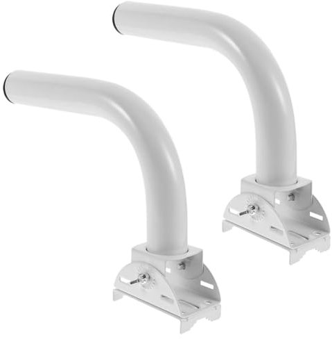 JECOMPRIS 2pcs Outdoor Antenna Mounting Pole Bracket Wireless Bridge Bracket Weatherproof Mount for Pole and Wall Mounting