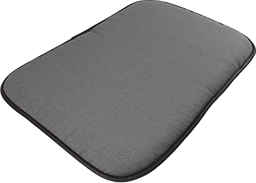 Acomoda Textil - Cama para Perros de Tela, Cama Perros Antideslizante y Lavable. Colchoneta Mascotas para Hogar y Transportin. (80x60 cm, Gris)