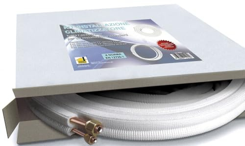 Kit de tubos de cobre para climatizador de 1/4, 3/8 y 7 m, conectores para tubo de condensación y aire acondicionado