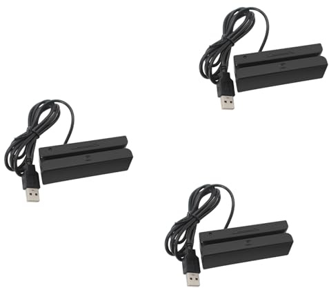 3X MSR90 USB Máquina de Lectura de Tarjetas de Tira Magnética Lector de Tarjetas Stripe 3 Tracks Mini Swiper para USB PC