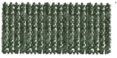 Generisch Haie artificielle, feuilles vertes, rouleau brise-vue, clôture brise-vue, haie imprimée, plante grimpante, balcon, brise-vue privé, peut être épissée (type A, 0,5 x 1 m)