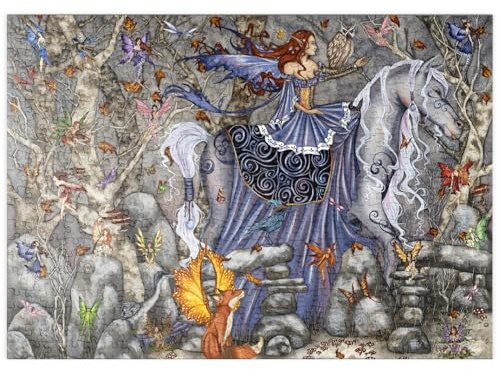 MyPuzzle Fée De La Forêt Enchantée - Amy Brown - Premium 500 Pièces Puzzle - Collection spéciale MyPuzzle de Tate & Co Puzzles