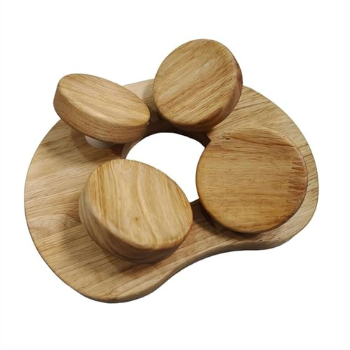 Cuscino da sauna con disco girevole, poggiatesta ergonomico in legno per supporto collo e schiena, accessorio per sauna per il relax del bagno turco, comfort per collo e spalle